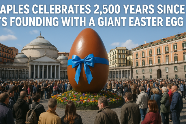 Naples Celebrates 2,500 Years Since Its Founding with a Giant Easter Egg